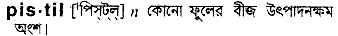 Pistil meaning in bengali