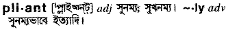 Pliant meaning in bengali