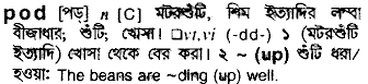 Pod meaning in bengali