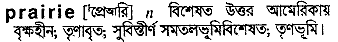 Prairie meaning in bengali