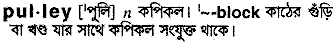 Pulley meaning in bengali