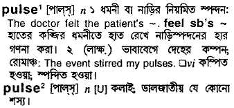 Pulse meaning in bengali