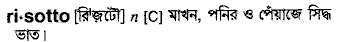 risotto 
 meaning in bengali