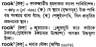 Rook meaning in bengali