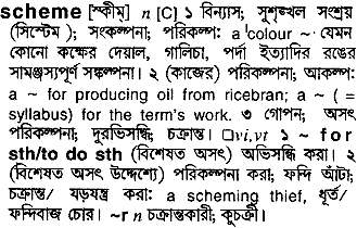 Scheme meaning in bengali