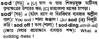 Sod meaning in bengali