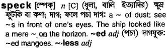 Speck meaning in bengali