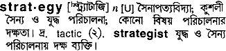 Strategy meaning in bengali