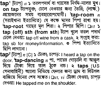 Tap meaning in bengali