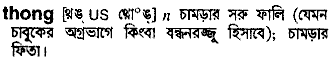 Thong meaning in bengali