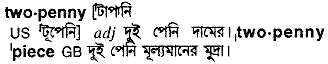 twopenny 
 meaning in bengali