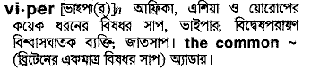 Viper meaning in bengali