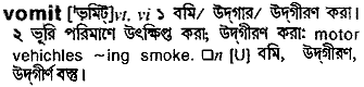 Vomit meaning in bengali