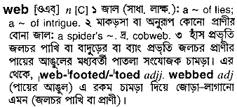 Web meaning in bengali