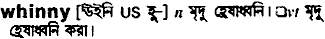 Whinny meaning in bengali