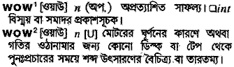 Wow meaning in bengali